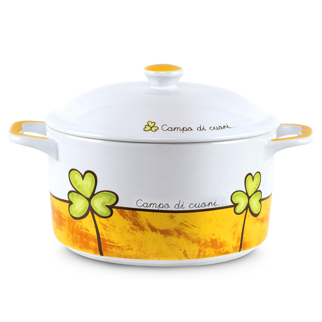 Cocotte campo di cuori arancione - pcu86p/5a