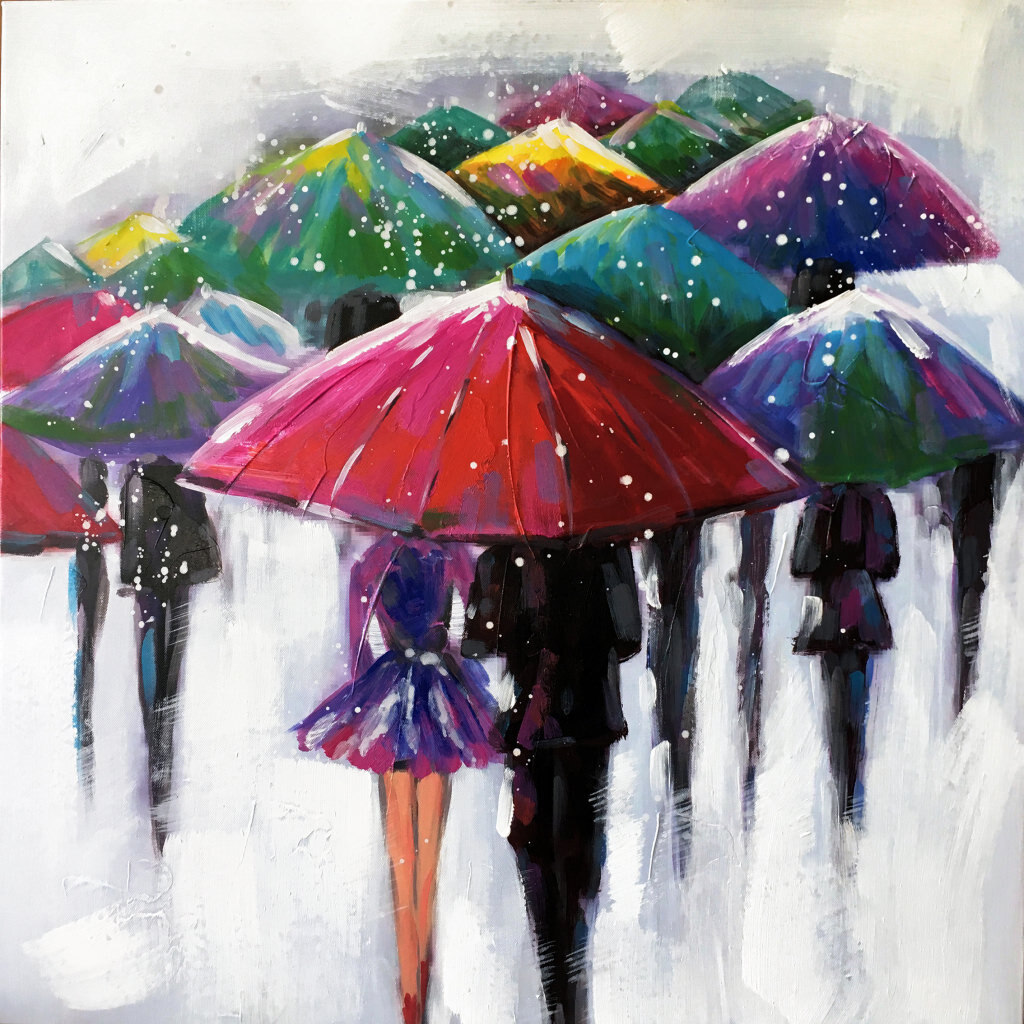 Quadro Colorful Umbrellas - 89c099