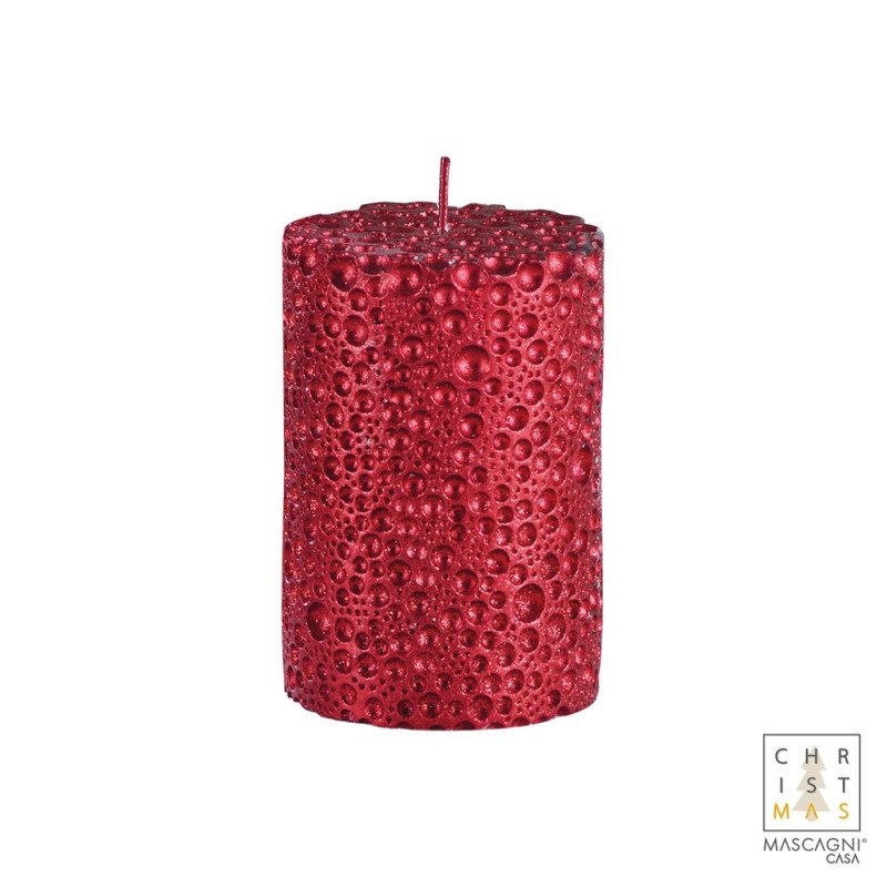 Candela cilindro colore rosso - rosso - 20uc1016