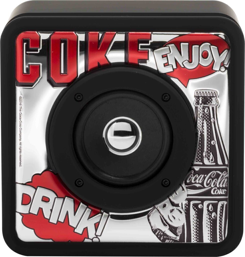 Sound touch cube - coca-cola® 16,5x8cm Altezza 16,5cm - nero/arg - red&white - 0.02170