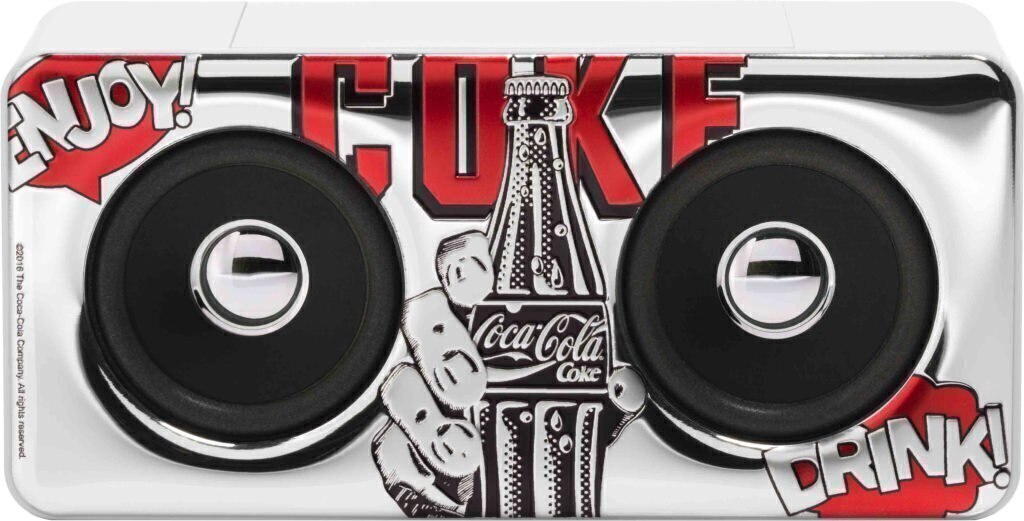 Sound touch maxi - coca-cola® 23x8cm Altezza 11cm - bianco/arg - red&white - 0.02172