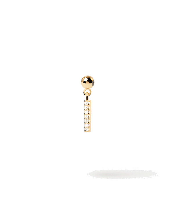 Charm Lettera I - Argento placcato oro 18K - ch01-058-u