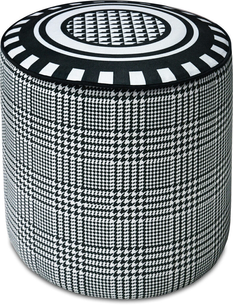 Pouf in velluto dalle linee geometriche ed eleganti Altezza 45 - pou-opt02